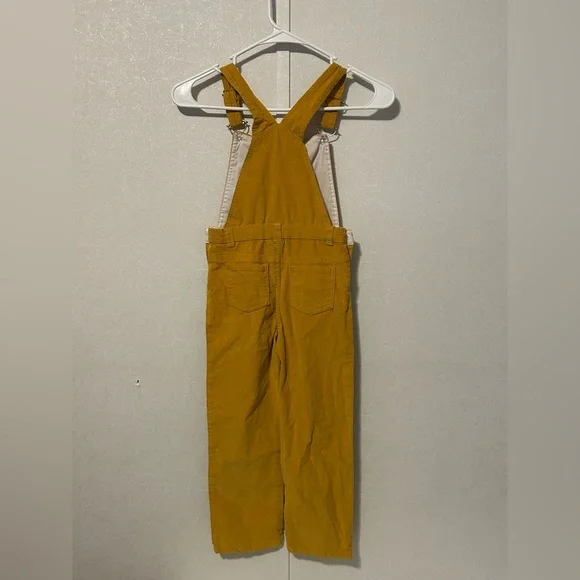 No Brand Girls Boho mustard overalls